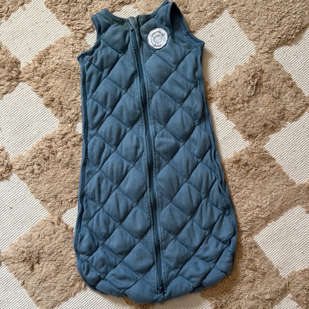 Dreamland baby weighted Blue Quilted Sleeveless Sleep Sack